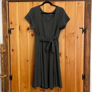 Jersey knit skater dress
